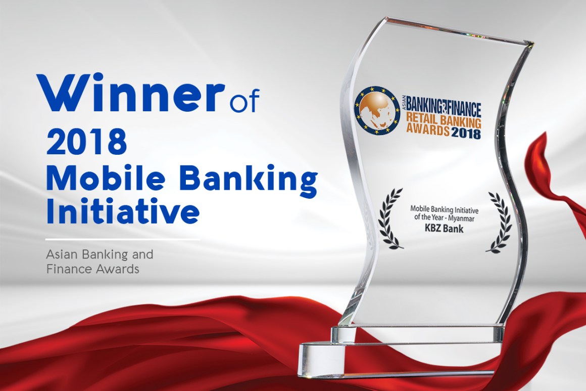 KBZ Bank wins prestigious ‘Mobile Banking Initiative of the Year’ in the  ABF Retail Banking Awards 2018