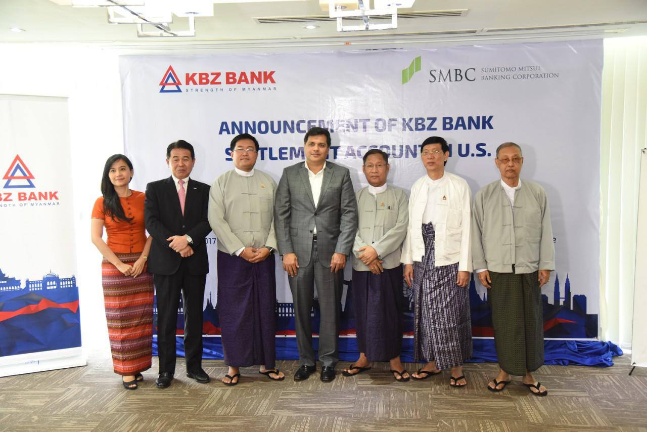 KBZ Bank opens settlement account in US KBZ Bank opens settlement account in US