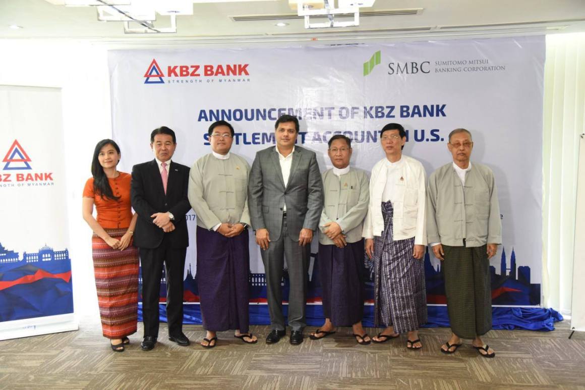 KBZ Bank opens settlement account in US