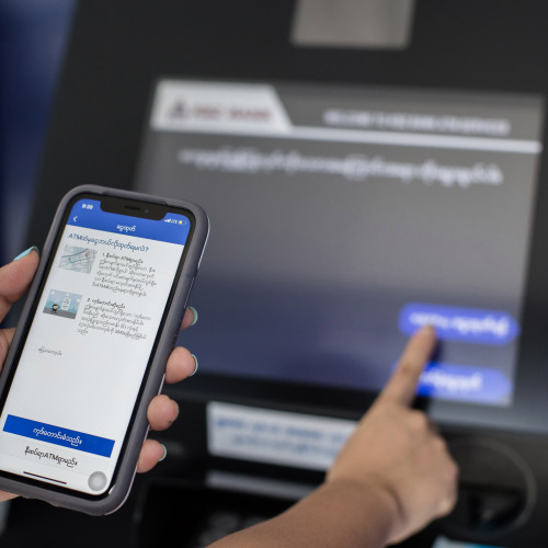 KBZPay အသုံးပြုသူများ၏ စမတ်ဖုန်းသည် မိုဘိုင်းပိုက်ဆံအိတ်သာမက ATM ကတ်အဖြစ်ပါ အသုံးပြုနိုင်လာ