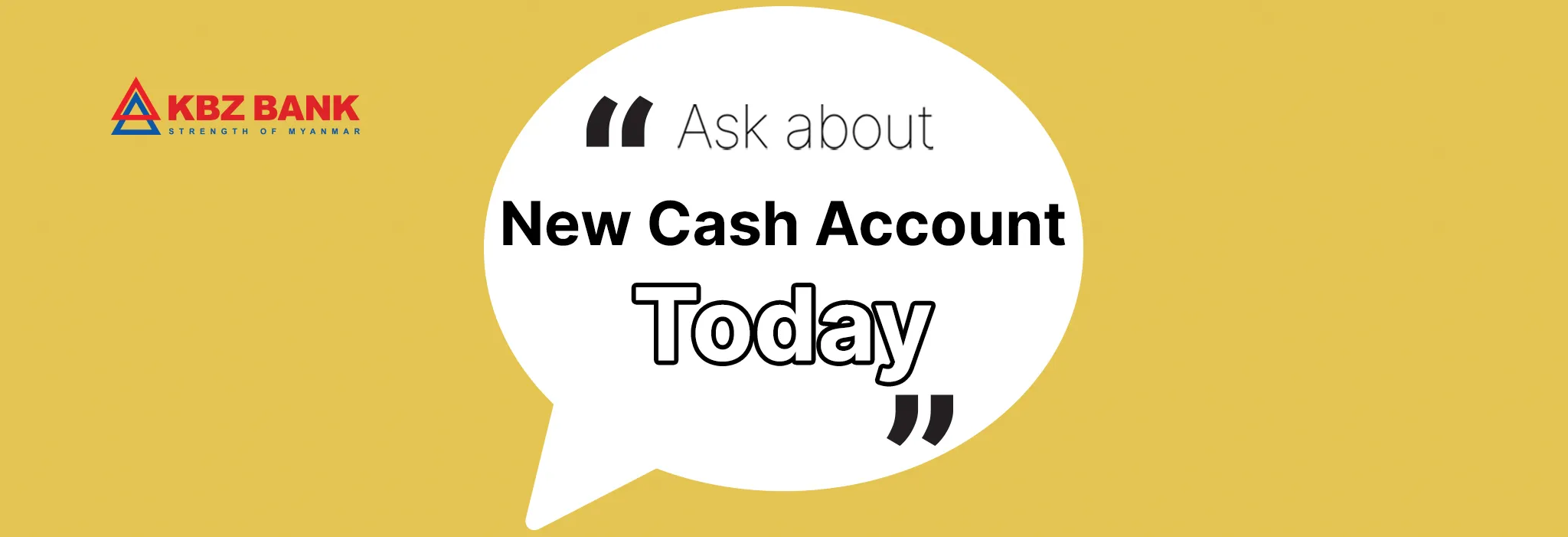 New Cash Account Saving