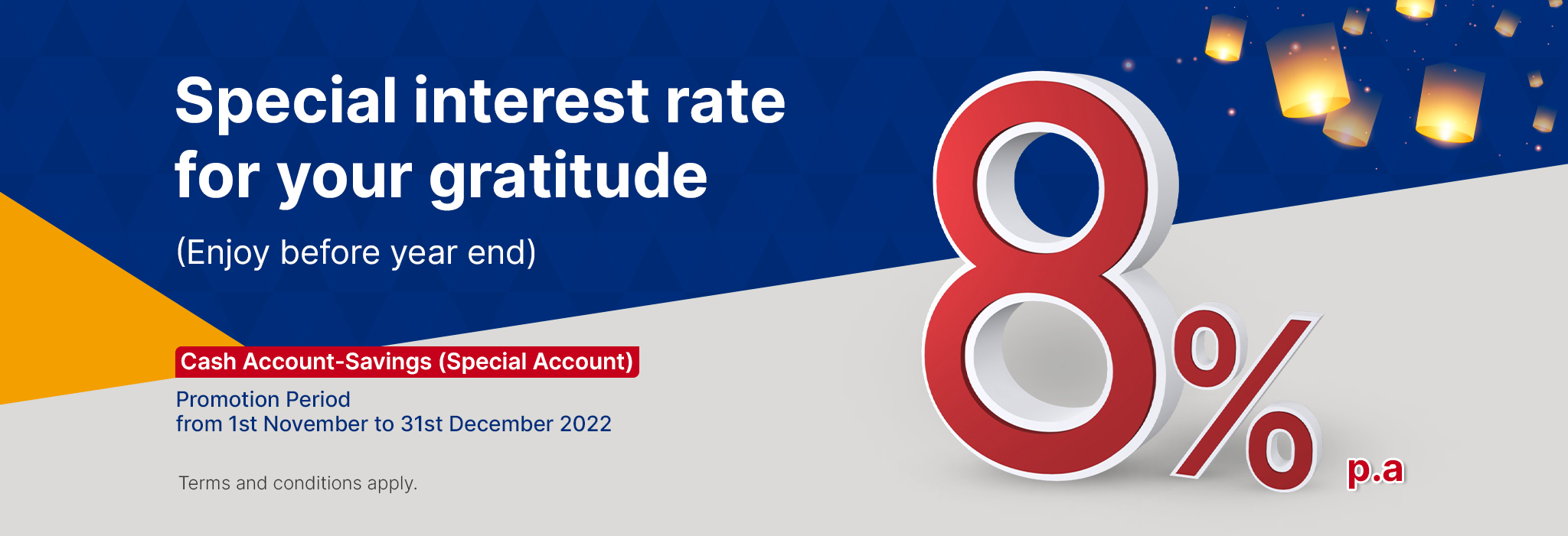 Special Interest Rate for your Gratitude