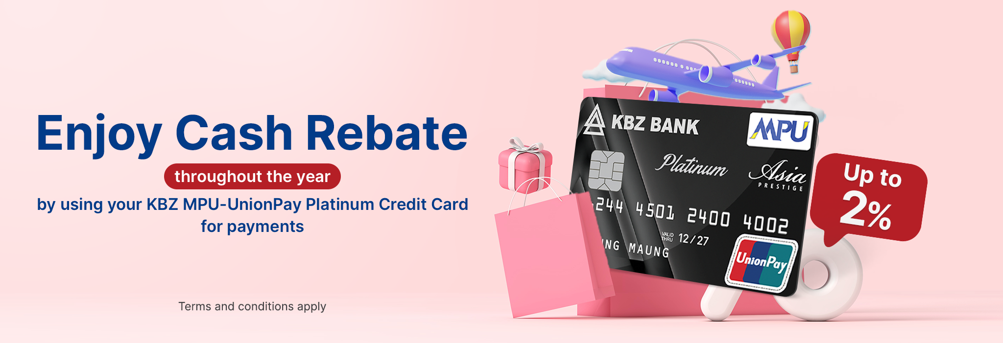 Enjoy Cash Rebate KBZ