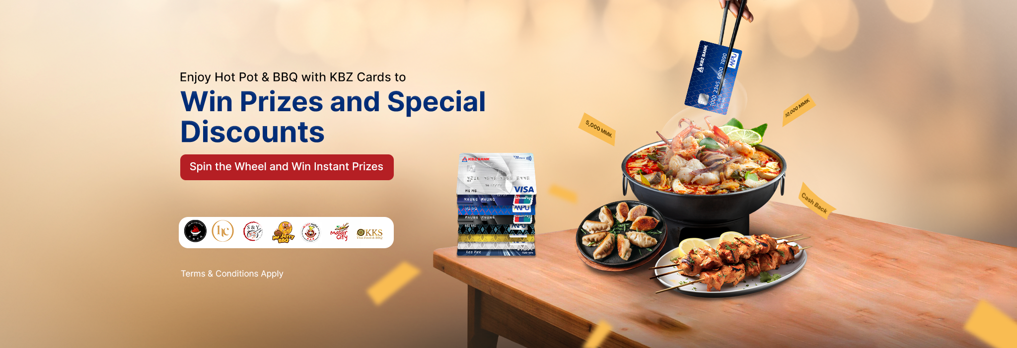 Enjoy Hot Pot & BBQ with KBZ Cards to Win Prizes and Special Discount