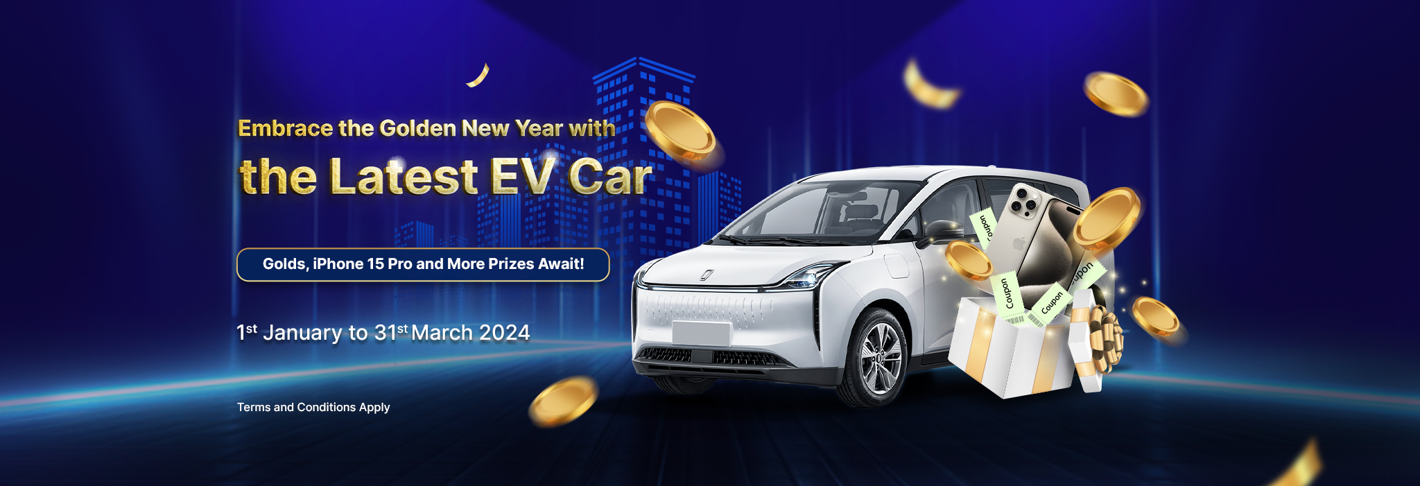 KBZ Embrace the Golden New Year with the Latest EV Car