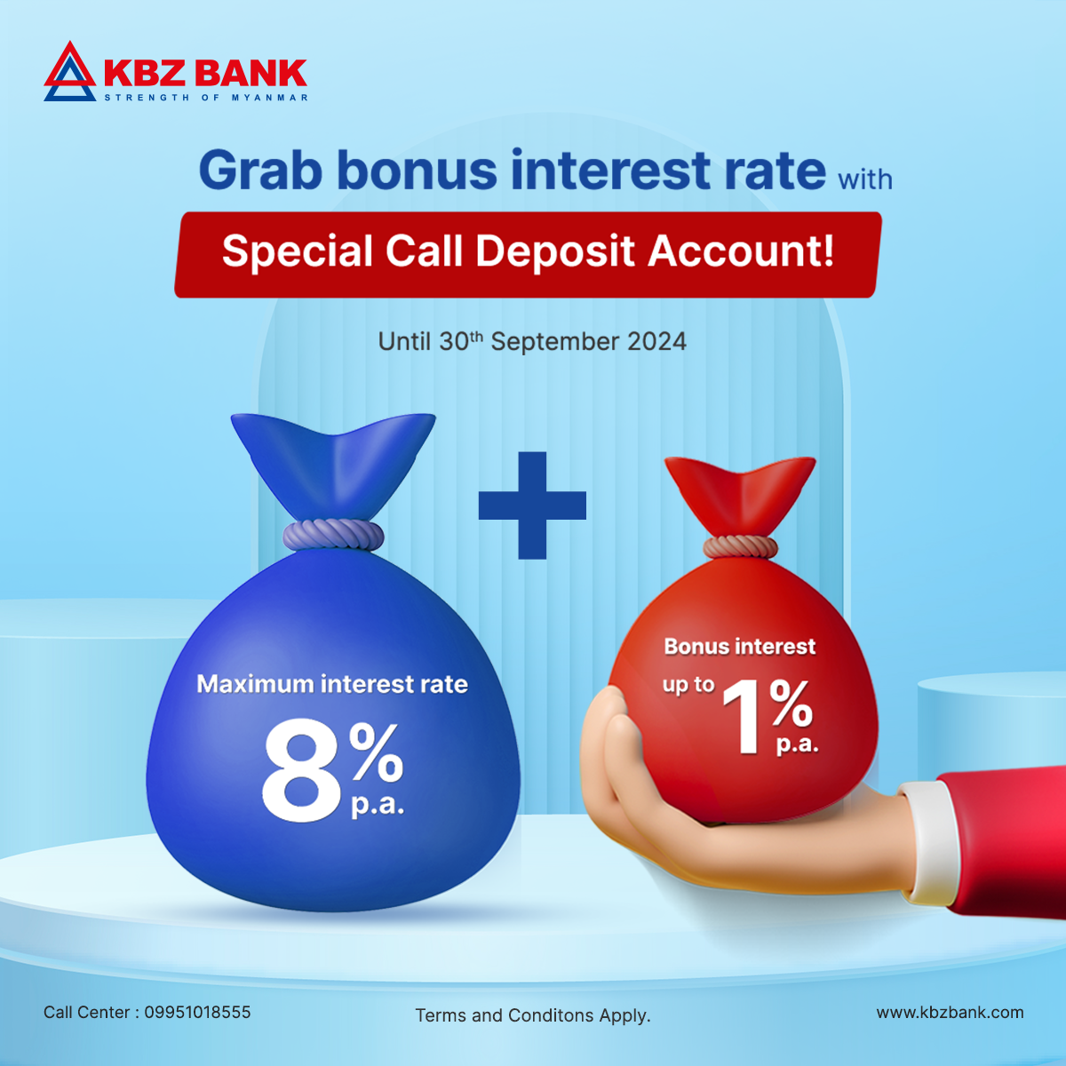 Grab bonus interest rate with Special Call Deposit Account