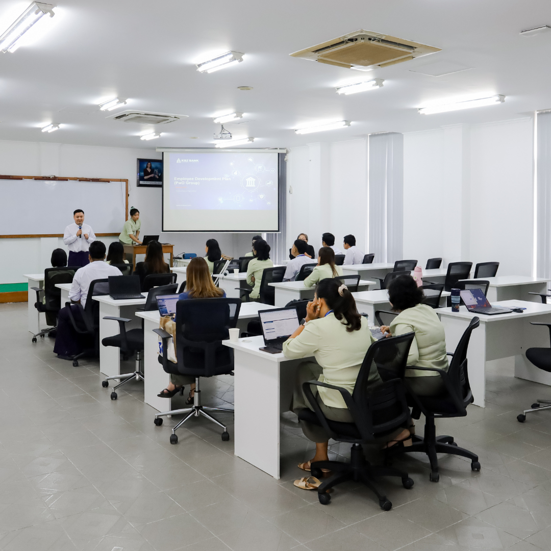 KBZ Bank Organized capacity-building training programs within the workplace for PWD Employees